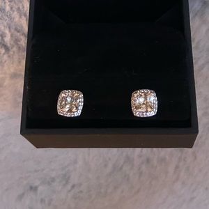 Kay Diamond Stud Earrings 1/2 ct tw Round-cut Sterling Silver NEW
